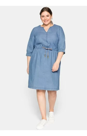 Džinsinė Sheego suknelė su kišenėmis Džinsinė Sheego suknelė su kišenėmis