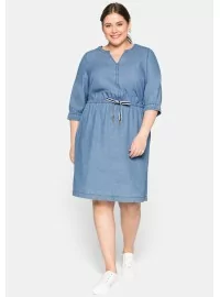 Džinsinė Sheego suknelė su kišenėmis