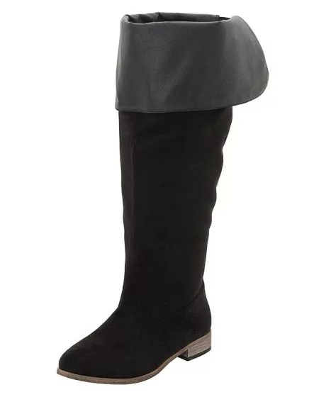 Zomšiniai Sheego batai plačiai blauzdai