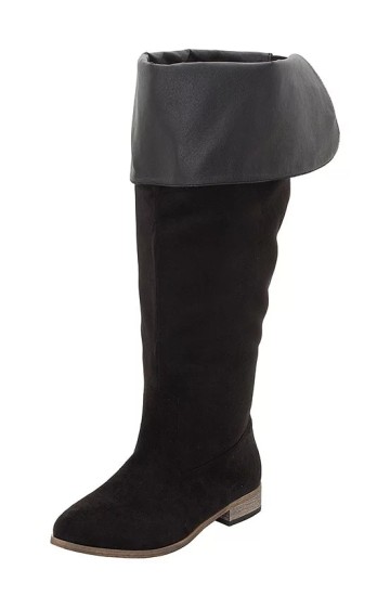 Zomšiniai Sheego batai plačiai blauzdai