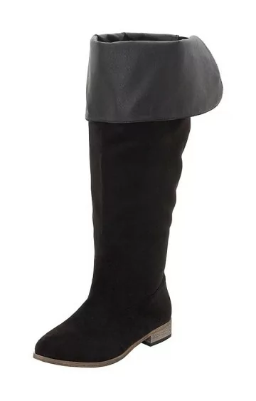 Zomšiniai Sheego batai plačiai blauzdai