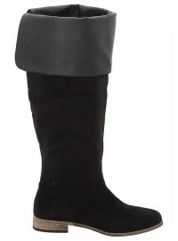 Zomšiniai Sheego batai plačiai blauzdai