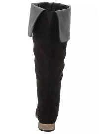 Zomšiniai Sheego batai plačiai blauzdai