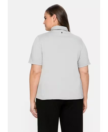 Sheego trikotažo palaidinė paaukštinta apykakle