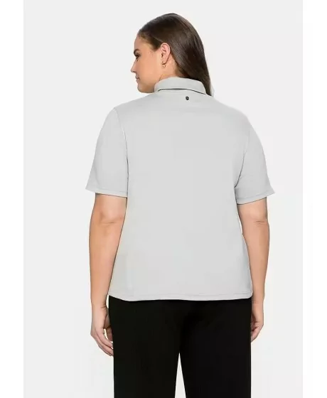 Sheego trikotažo palaidinė paaukštinta apykakle