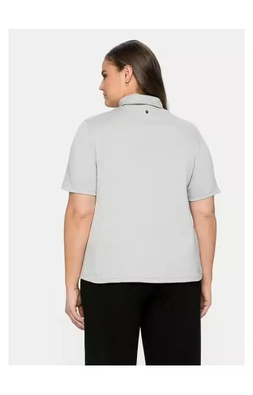 Sheego trikotažo palaidinė paaukštinta apykakle