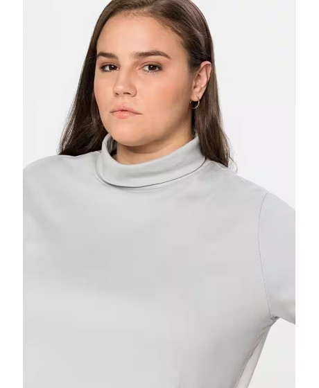 Sheego trikotažo palaidinė paaukštinta apykakle