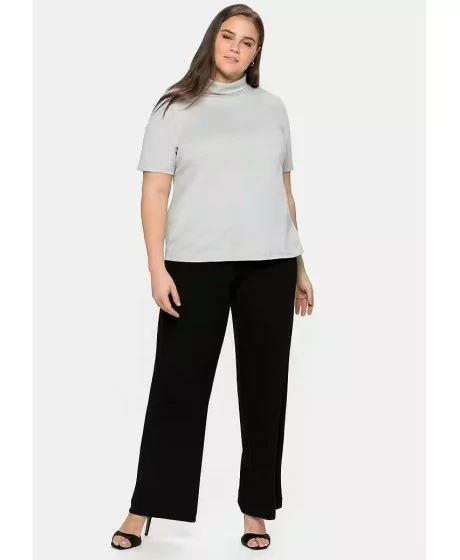 Sheego trikotažo palaidinė paaukštinta apykakle