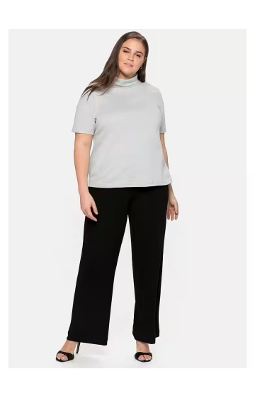 Sheego trikotažo palaidinė paaukštinta apykakle