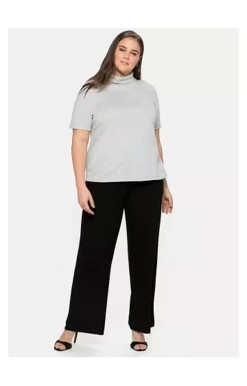 Sheego trikotažo palaidinė paaukštinta apykakle