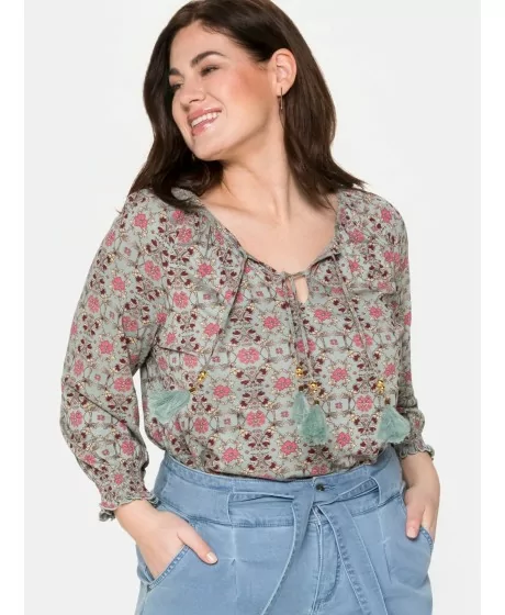 Romantiška Sheego trikotažo palaidinė