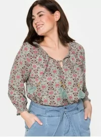 Romantiška Sheego trikotažo palaidinė