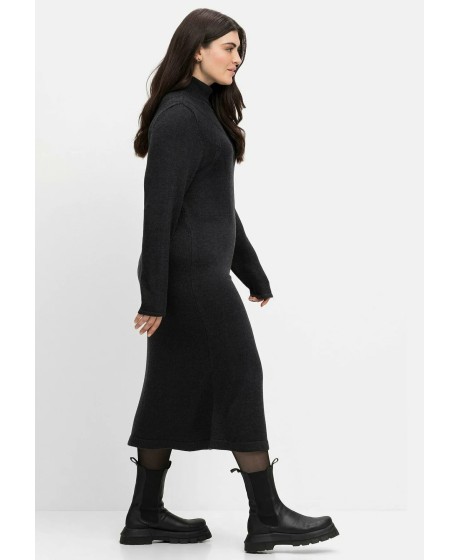 Tiesaus silueto Sheego megzta suknelė su kašmyru