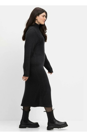 Tiesaus silueto Sheego megzta suknelė su kašmyru