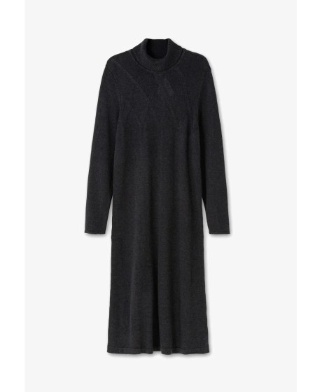 Tiesaus silueto Sheego megzta suknelė su kašmyru