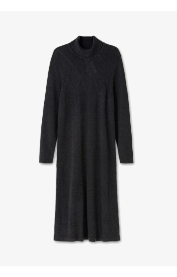 Tiesaus silueto Sheego megzta suknelė su kašmyru