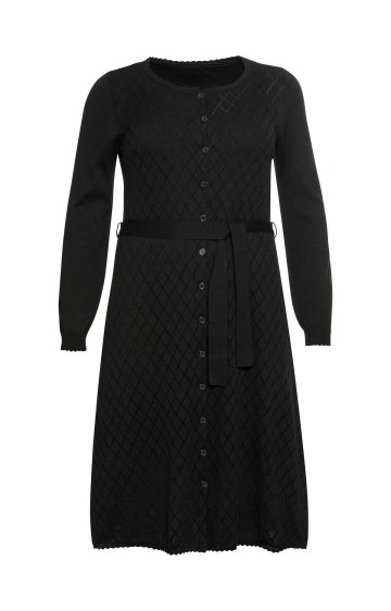 Raštuoto mezgimo Sheego suknelė