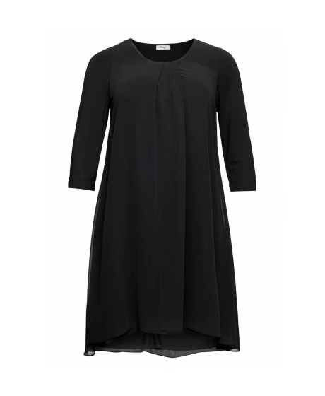 Sheego trikotažo suknelė viršutiniu šifono sluoksniu