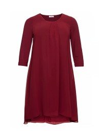 Sheego trikotažo suknelė viršutiniu šifono sluoksniu