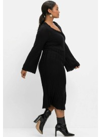 Megzta Sheego suknelė gilia V formos iškirpte