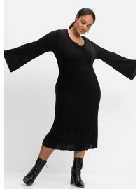 Megzta Sheego suknelė gilia V formos iškirpte