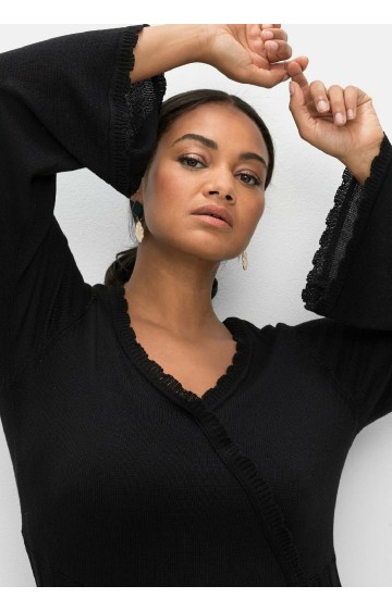 Megzta Sheego suknelė gilia V formos iškirpte