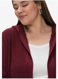 Sheego medvilnės kardiganas su gobtuvu