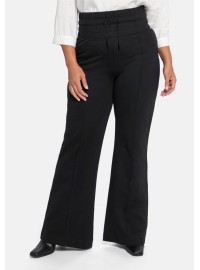 Trikotažinės Sheego laisvalaikio kelnės aukštu juosmeniu