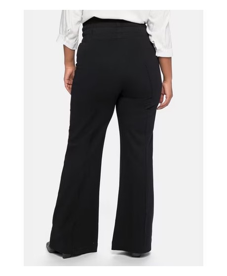 Trikotažinės Sheego laisvalaikio kelnės aukštu juosmeniu