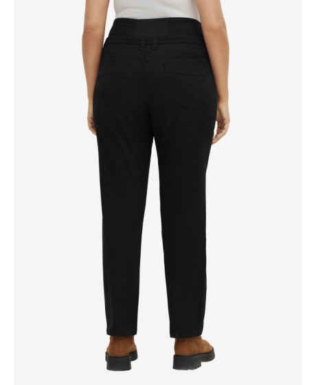 Sheego medvilnės kelnės paaukštintu juosmeniu