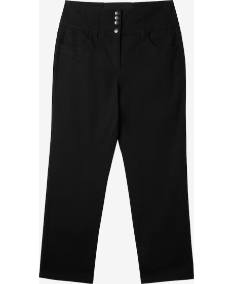 Sheego medvilnės kelnės paaukštintu juosmeniu