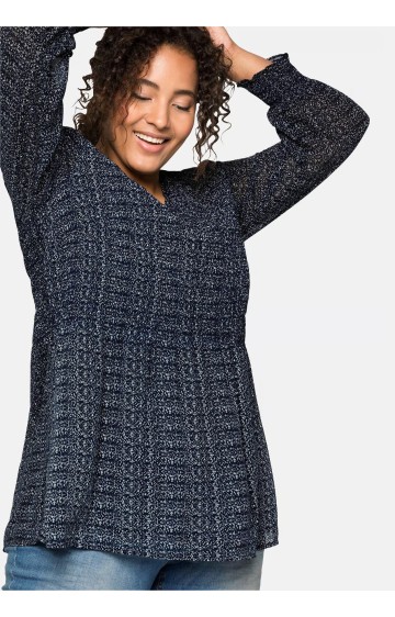 Sheego dvisluoksnė šifono tunika