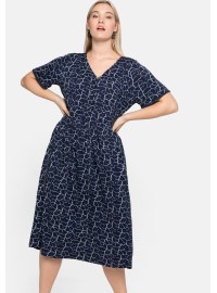 Sheego trikotažo suknelė trumpomis rankovėmis