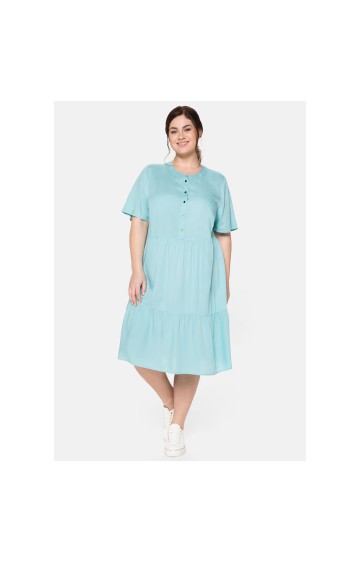 Sheego viskozės suknelė trumpomis rankovėmis
