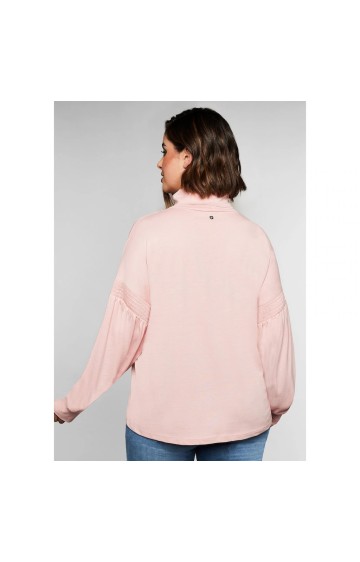 Sheego trikotažo palaidinė paaukštinta apykakle