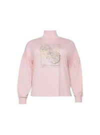 Sheego trikotažo palaidinė paaukštinta apykakle