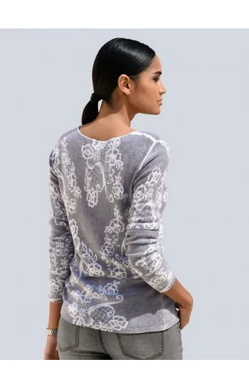 ALBA MODA kašmyro megztinis-palaidinė