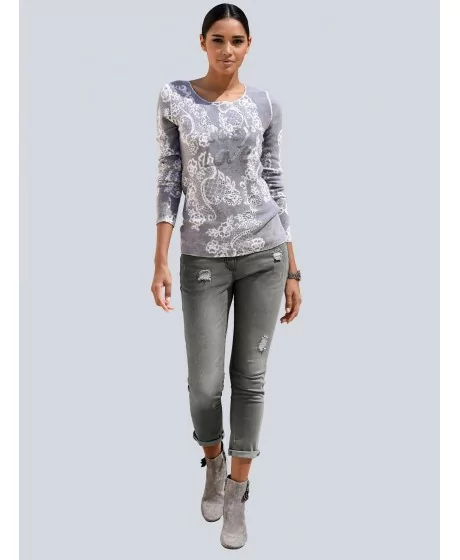 ALBA MODA kašmyro megztinis-palaidinė