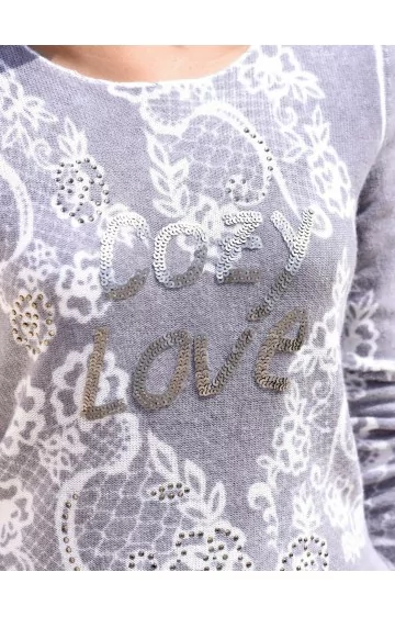 ALBA MODA kašmyro megztinis-palaidinė