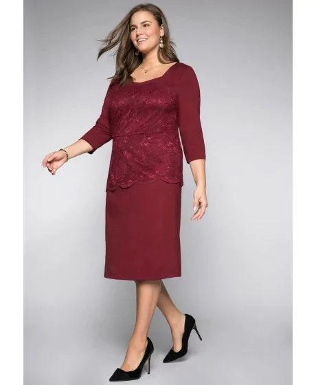 Sheego suknelė su kūno linijas formuojančiu apatiniu - 1