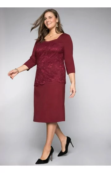 Sheego suknelė su kūno linijas formuojančiu apatiniu - 1