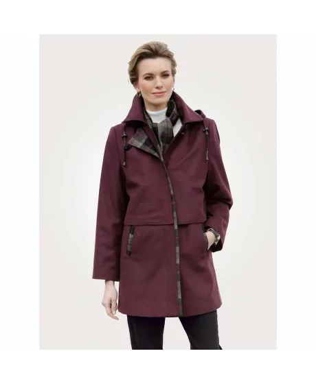 Neaustinės vilnos puspaltis LODEN - 1