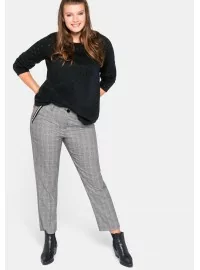 Languotos juoda / balta Sheego kelnės