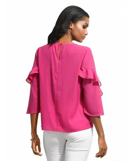 ALBA MODA palaidinė pusiau ilgomis varpelio formos rankovėmis ALBA MODA palaidinė pusiau ilgomis varpelio formos rankovėmis