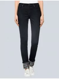 Tamsiai mėlyni ALBA MODA džinsai