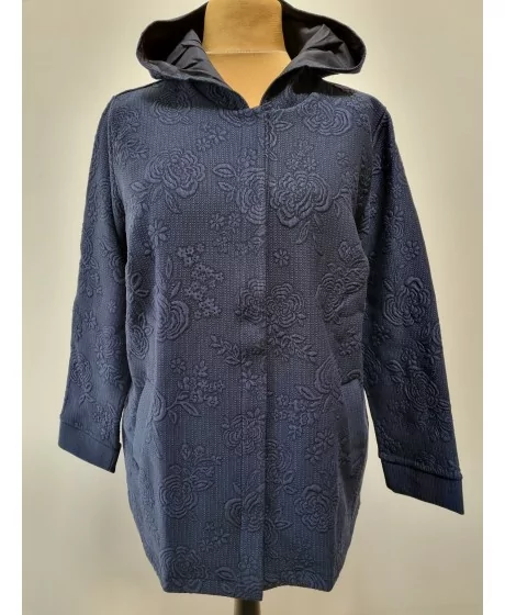 Ilgas MONA švarkas su gobtuvu