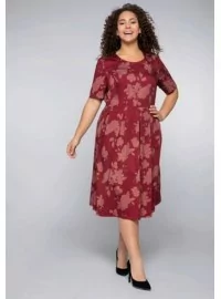 Sheego medvilnės suknelė su kūną formuojančiu apatiniu