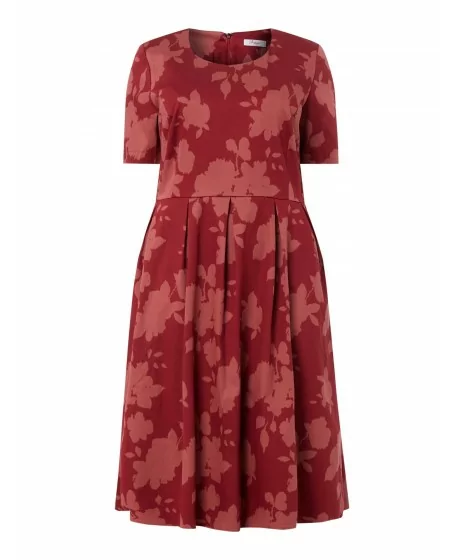 Sheego medvilnės suknelė su kūną formuojančiu apatiniu