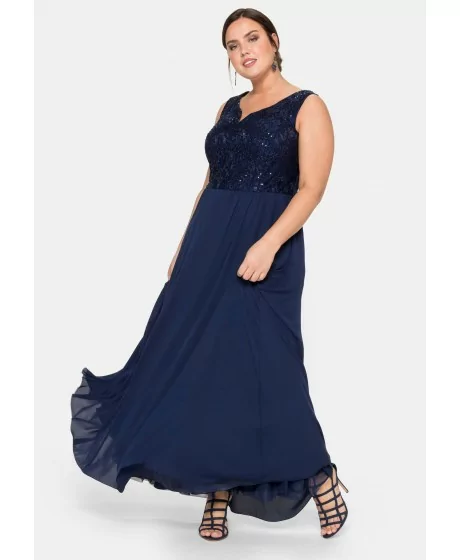 Sheego vakarinė suknelė su platėjančiu sijonu