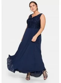 Sheego vakarinė suknelė su platėjančiu sijonu